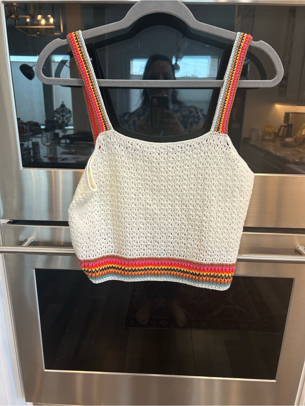 BNWT Marine Layer Caro Crochet Crop Top size M boho festival